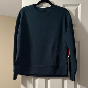 Emerald Green Long Sleeve Textured Top